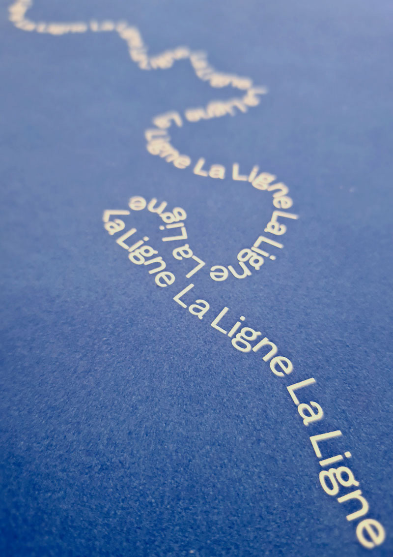 D&eacute;tail de l'affiche &laquo;&nbsp;La Ligne et l'Ard&egrave;che&nbsp;&raquo;.