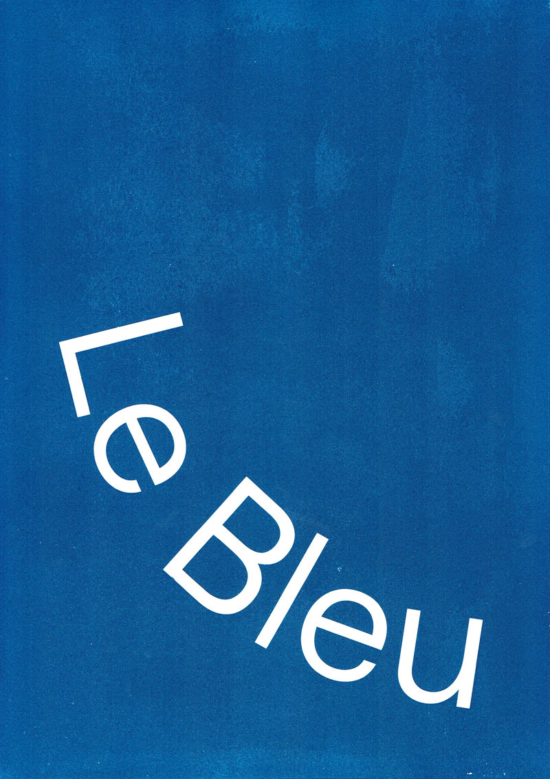 L'affiche &laquo;&nbsp;Le Bleu&nbsp;&raquo; de la s&eacute;rie &laquo;&nbsp;Font&nbsp;&raquo;.